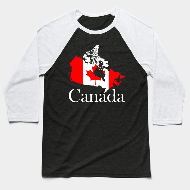 Canada - One Nation Baseball T-Shirt by deancoledesign